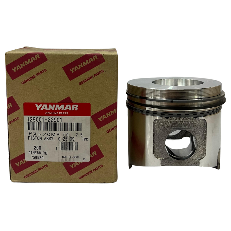 Pistão C/ Anéis Original Motor Yanmar 4tne88 Rbs Med. 0,25