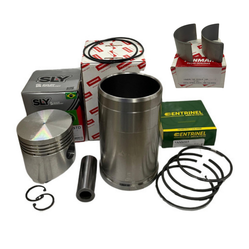 Kit Camisa Motor Yanmar NS75 + Bronzina da Biela